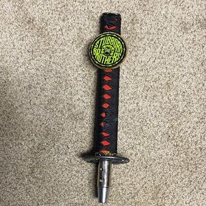 Black and Red Sword Handle with Stubborn Brothers Patch